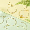 12Pcs Brass Beaded Slider Bracelets MAK-GA0001-02-5