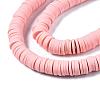 Flat Round Handmade Polymer Clay Beads CLAY-R067-10mm-18-3