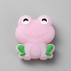 Frog Luminous Food Grade Eco-Friendly Silicone Beads LS-SIL-WH0003-12D-1
