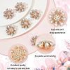 6Pcs Acrylic Rhinestone Buttons DIY-FG0004-60C-4