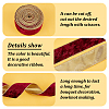 Single Face Velvet Wired Ribbon OCOR-WH0078-222B-04-4