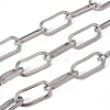 Tarnish Resistant 304 Stainless Steel Paperclip Chains CHS-L022-05P-2
