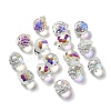Electroplated Glass Beads GLAA-K062-01A-FR05-1