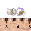 100Pcs Electroplate Glass Beads EGLA-P060-01A-HR02-3