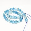 Dyed Round Natural Crackle Quartz Beads Strands G-K084-8mm-03A-4