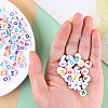 Opaque White Acrylic Beads SACR-YW0001-23E-6
