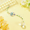 Glass Teardrop Window Hanging Suncatchers HJEW-TADJ0004-4