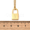 304 Stainless Steel Rolo Chain Pendant Necklaces NJEW-S444-01G-14-3