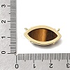 Natural Tiger Eye Pendants KK-C255-22G-01-3