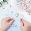 5 Bags 5 Colors Transparent Acrylic Beads MACR-WR0001-02-3
