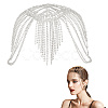 Rhinestone Mesh Headpiece Cap OHAR-WH0021-47S-1