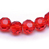 Transparent Glass Bead Strands GLAA-R166-3mm-01D-2