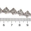 Tibetan Style Rhombus Alloy Bead Strands X-TIBEB-O007-05-NR-3