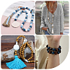 180Pcs 3 Colors Dyed Wood European Beads WOOD-GF0002-08-5