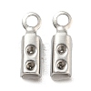 Tarnish Resistant 304 Stainless Steel Folding Crimp Ends STAS-H376-114-1