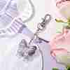 Acrylic Butterfly Pendants Decorations HJEW-JM01595-03-3