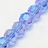 Electroplate Glass Beads Strands X-EGLA-J042-4mm-AB02-3