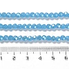Electroplate Glass Beads Strands EGLA-A035-J4mm-A07-4