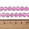 Crackle Transparent Glass Beads Strands GLAA-N068-06A-12-4