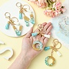 Transparent Epoxy Resin Pendant Keychains KEYC-FS00022-10-4