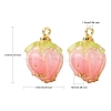 Handmade Flower Epoxy Resin Pendants KY-S163-103D-3