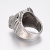 304 Stainless Steel Puppy Finger Rings RJEW-G091-12-21mm-3
