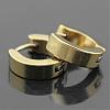 Brass Huggie Hoop Earrings EJEW-EE0002-252C-4
