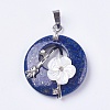 Natural Dyed Lapis Lazuli Pendants G-F546-A20-2