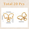 20Pcs Alloy Swivel Clasps FIND-SC0017-28G-2