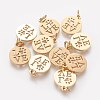 304 Stainless Steel Pendants STAS-Q201-T450G-1