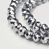 Electroplate Glass Beads Strands GR7X10MMY-S-2