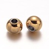 Ion Plating(IP) 304 Stainless Steel Beads STAS-D052-6mm-G-1