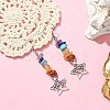 Natural & Synthetic Mixed Stone Chips Dangle Earrings EJEW-JE05390-03-3
