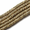 Electroplate Non-magnetic Synthetic Hematite Beads Strands G-T114-55G-1