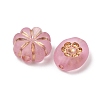 Frosted Transparent Acrylic Beads OACR-Z041-08-3