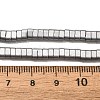 2-Hole Electroplated Synthetic Non-magnetic Hematite Beads Strands G-L613-A01-01B-4