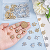 PandaHall Elite 56Pcs 14 Style Alloy Rhinestone Pendants FIND-PH0025-63-3
