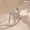 304 Stainless Steel Open Cuff Rings for Women RJEW-K303-06P-1