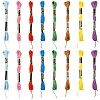 6Bundles Polyester Embroidery Floss OCOR-YW0001-25E-2