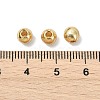 SHEGRACE Brass Textured Round Beads XGRPCU095-298G-3