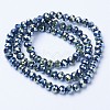 Electroplate Transparent Glass Beads Strands LS-EGLA-A034-T1mm-UA09-2