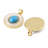 Brass Micro Pave Clear Cubic Zirconia Pendants CU-CBA9CBD-13G-2
