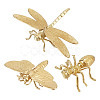 3Pcs 3 Styles Brass Display Decorations for Home Desktop Decoration DJEW-DR0001-07-1