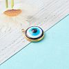 Resin Evil Eye Pendants PALLOY-JF00774-01-2