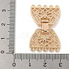 Brass Fold Over Clasps KK-N254-117G-01-3