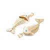 Rack Plating Alloy Enamel Big Pendants FIND-C050-08G-3