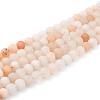 Natural Pink Aventurine Beads Strands G-Q462-6mm-13-5