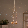 Glass Teardrop Hanging Ornaments PW-WG70020-01-2
