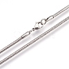 Tarnish Resistant 304 Stainless Steel Necklaces NJEW-G313-09P-2