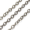 Brass Flat Oval Cable Chains CHC025Y-AB-2